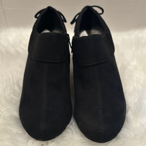 Coach and Four High Ankle Heeled Suede Shoes - Picture 2 of 4